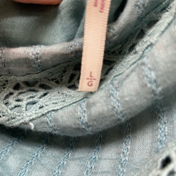 Free People Bella one shoulder Maxi dress teal full skirt - Picture 6 of 9